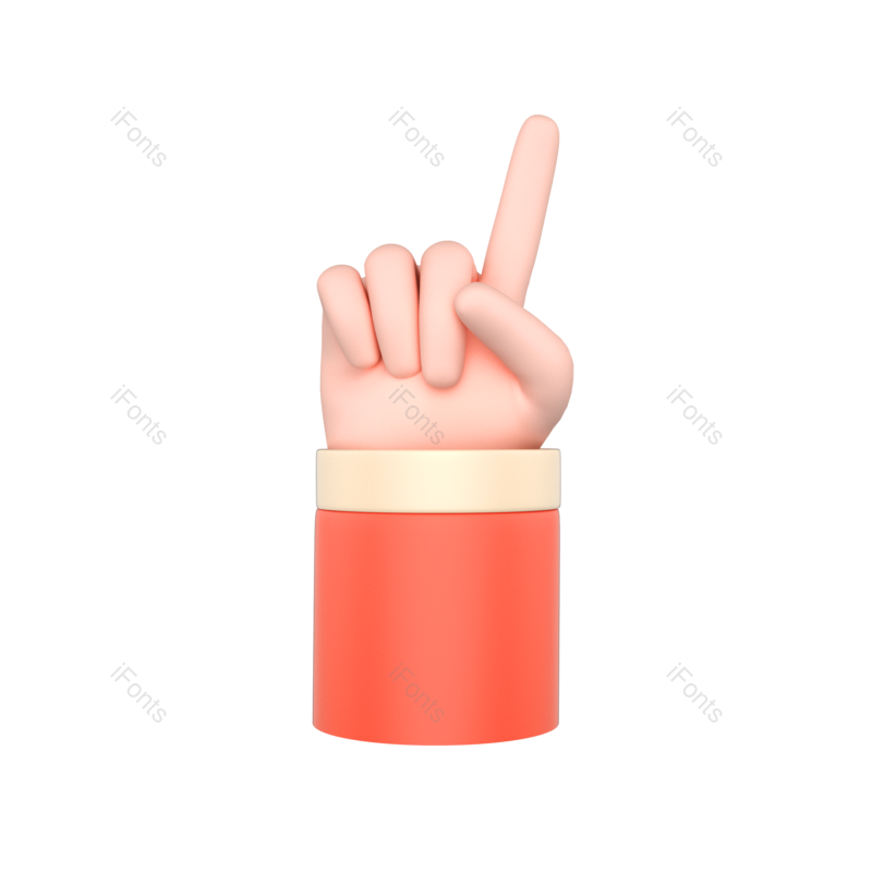 元素图片,立体元素,素材PNG,手势免抠素材